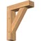 Ekena Millwork Traditional Block Smooth Bracket w/ Offset Brace, Western Red Cedar, 5 1/2"W x 20"D x 24"H BKT0604X20X24TRA05SWR - alternate 1